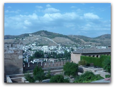 View of Albayzin from Alhambra