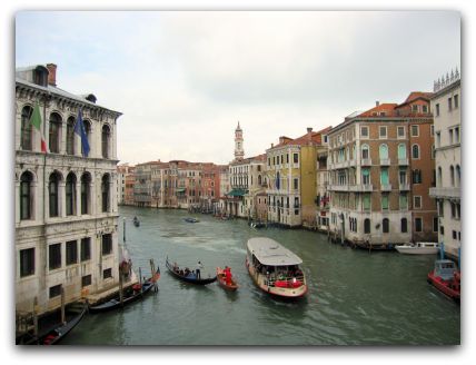 View from Rialto Bridge, Venice