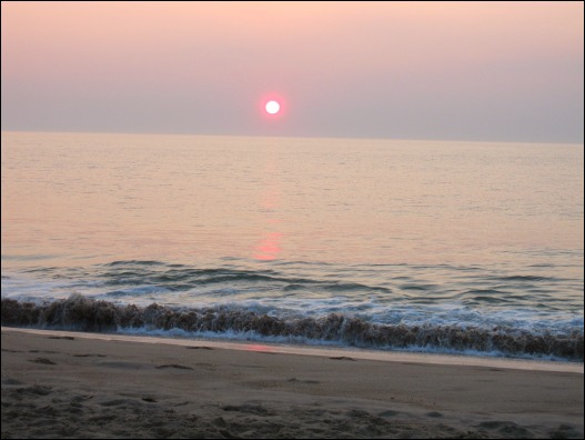 One of the pictures of sunrise and sunset I took, here at Bethany Beach.
