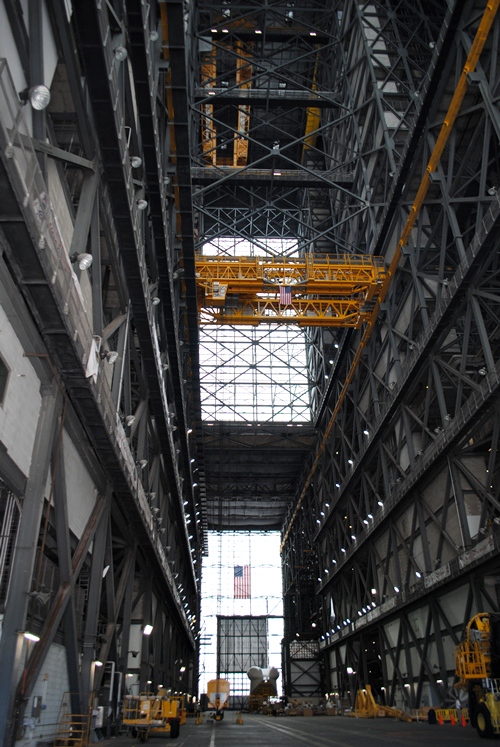 Inside the Vehicle Assembly Building at NASA