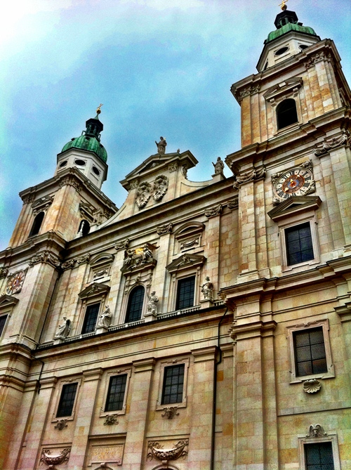 Front view of Salzburg Cathedral
