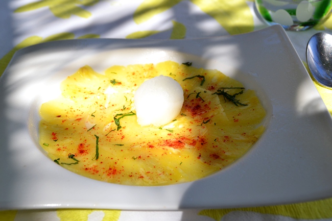 How to make Mexican food? Pineapple Carpaccio