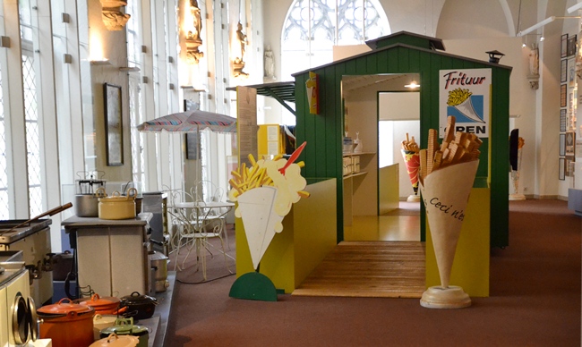 Inside Fries Museum in Bruges