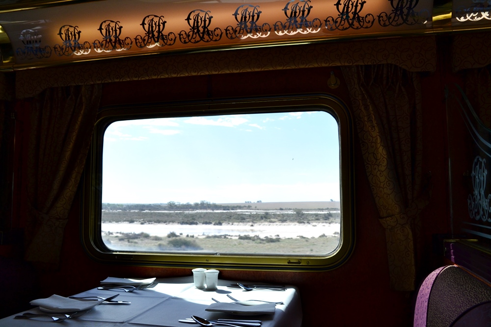 Inside Indian Pacific Train: Queen Adelaide Restaurant